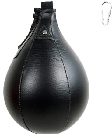Pelota rápida para Boxeo Saco de Boxeo Cuero for Entrenamiento Deportivo, Resistente, con Forma Pera, for Fitness, Combate y Reflejos(5)