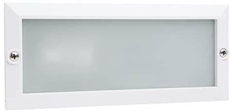 DOPO LIGHTING - XALOC incasso bianco portalampada E27 da esterno IP44. Incasso rettangolare per terrazzi, zone di passaggio e pareti.