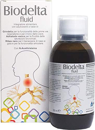 Biodelta® fluid integratore alimentare a base di Grindelia, Adhatoda vasica, Ribes nero ed N-Acetilcisteina