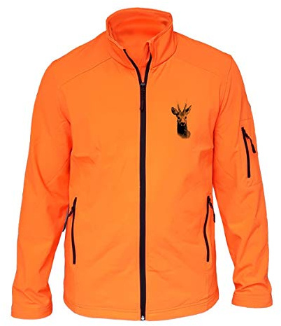 AtooDog Veste Softshell, Mordu de Chasse, Chevreuil/Brocard, avec ou sans Manches