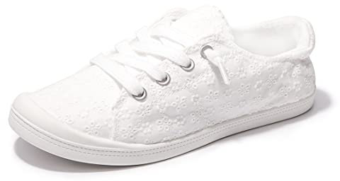 Women's Slip-On Canvas Sneakers, Low Top Walking Shoes