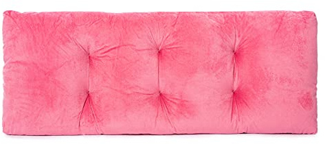 JAMPAYANG Bench Cushion, Non-Slip Tufted Bench Cushions for Swing, Shoe Storage, Window Seat (36x14, Pink)