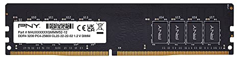 PNY 16GB Performance DDR4 3200MHz CL22 1.2V Desktop Memory (MD16GSD43200-TB)