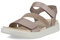 ECCO Damen Gruuv M Marine Sandal, Grey Rose Metallic, 40 EU