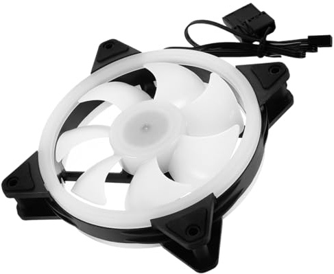 Hemobllo 1pezzi Ventola Rgb Silenziosa Per Raffreddamento Cpu Ventola Di Raffreddamento Computer Led Per Case Principale Desktop Dormitorio Domestico Color Arcobaleno