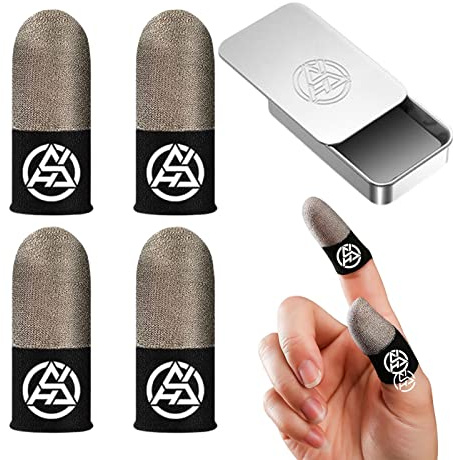 Thumb Sleeves Mobilspel | Anti-Sweat Game Finger Sleeves för mobilspel - tummuffar för smidig drift Extremt tunna, fingerhylsor som passar telefoner för surfplattor Honhoha