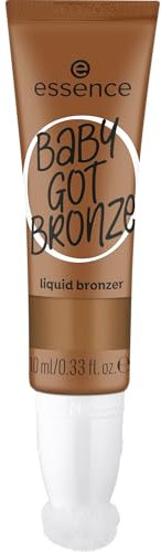 essence BABY GOT BRONZE liquid bronzer, Nr. 20, Braun, langanhaltend, definierend, Einfach zu entfernen, natürlich, vegan, ölfrei, ohne Parabene, ohne Mikroplastikpartikel, 1er Pack (10ml)