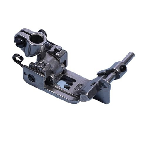 TUBBEK Prensatelas con guía de Tela Ajustable for máquina de Coser Coverlock de 5,6 mm, 3 Agujas y 5 Hilos, Accesorios y Piezas
