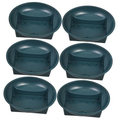 ROMISBABA 6pièces Bols De Fleurs Funéraires De Contenants pour Arrangements Floraux Pot pour Cimetière Et Jardins Et Résistant Aux Intempéries Respectueux Aux Défunts