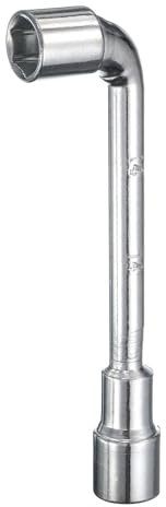 sourcing map Llave hexagonal en ángulo en forma de L de 14 mm 45# de acero de doble extremo métrico de 6 puntos para reparación general, tuberías, mantenimiento de automóviles de bicicleta