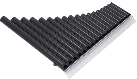18 Tube Pan Flute, Key of C, Beginners Instrument, Portable Design with Carrying Bag, Easy to Learn, Practice, and Perform for Music Enthusiasts, Hobbyists, and Educators