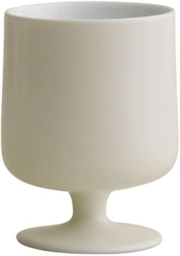 MEACEYR Bicchiere da Birra Boccale da Birra Rotondo in Vetro da Whisky con Gambo in Ceramica per Bicchiere di Vino Bianco 230 ml / 7,8 Once per Bar di casa Hotel Degustazione