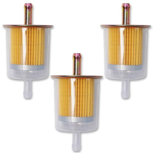 3/8 inch Universal Gas Inline Fuel Filters, Fits Fuel Line and Widely Used for Replacing Fuel Filter of Cars, Motorcycles, Trucks And Gasoline Powered Engines