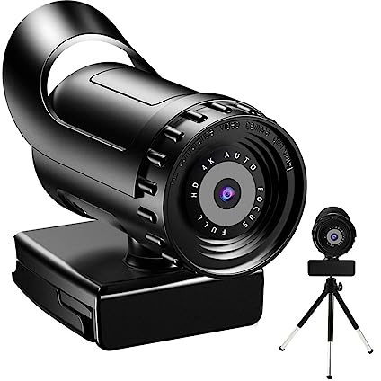 DCDCD Cámara Web Full HD 4K 2K 1080P Cámara Web con micrófono Cámara Web USB for transmisión en Vivo PC Computadora Video Mini cámara 4K(4K)