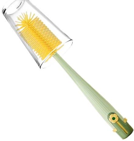 Multifunctional Bottle Brush - Cup Washing Machine, Straw Cleaner, Flexible ABS Silicone Washing Tool, Cleaning Brushes for Kitchen Utensils, Baby Bottles and Breast Pumps, Breast Milk
