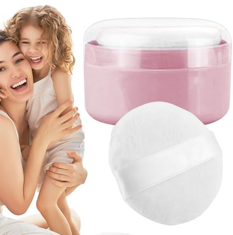 Contenedor de polvo corporal: material de soporte de felpa, estructura compacta para quitar el polvo de los niños pequeños, idea de ayuda para el cuidado de la piel para bebés | de polvo