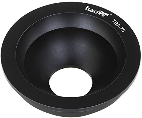 Haoge TBA-75 75mm Metal Half Ball Bowl Adapter for Gitzo Systematic Series 3 4 5 Tripod Head fit 75mm Manfrotto Gitzo Sachtler Tripod Fluid Video Heads