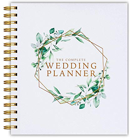 The Complete Wedding Planner Green Floral – Livre de planification de mariage et journal d'organisation, cadeau de fiançailles, calendrier compte à rebours
