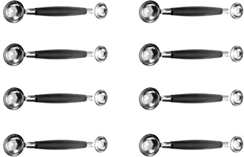 VENEKA 8 x Double Attaque 30 mm Headed Fruits Glace Boule Cuillère Melon Baller Parisienne Scoop