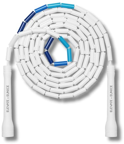 Elevate Rope Cuerda de Saltar con Cuentas Profesionales - 3m Ajustable, Cuentas de Calidad & Cordón de Poli - Para Estilo Freestyle, Cardio y Trucos - Adecuado para Todos los Niveles y Uso