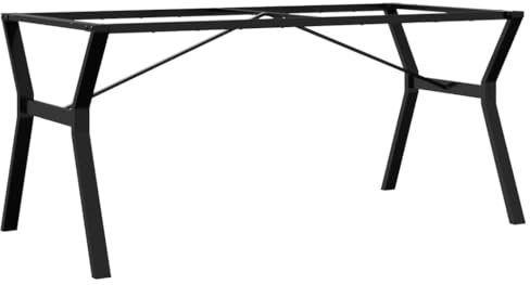 vidaXL Patas de Mesa de Comedor Estructura Y Acero 160x80x73 cm, Pata de Mesa Auxiliar, Pata de mesita Auxiliar, Pata de Mesa de Metal