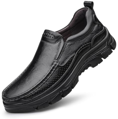 WNUKATO Mocassins pour Hommes Chaussures en Cuir à Usage Professionnel et décontracté 9067