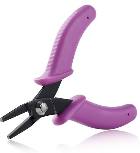 SPEEDWOX Mini pince à bec plat pour la fabrication de bijoux - Pince à bec de canard de 10,2 cm avec mâchoire lisse - Petite pince de précision - Pour perlage, travaux manuels, loisirs créatifs
