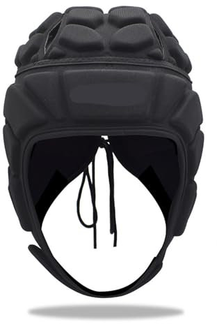 Mjuk hjälm yrke fotboll baseball målvaktshjälm sport rugby scrum keps huvudskydd målvakt rullhatt huvudskydd (XL)