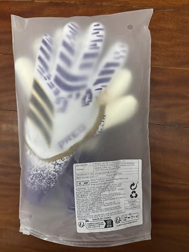 HISTARSTORE5 Guanti da portiere da calcio, da allenamento e da portiere, con presa forte, antiscivolo e traspiranti, per adulti e bambini (bianco, viola, 6)