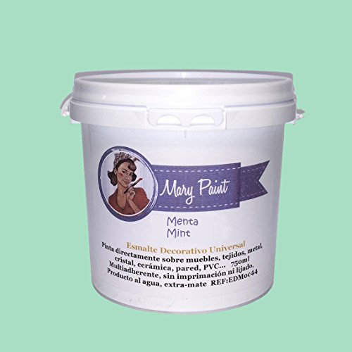 Mary Paint | Pintura para muebles efecto Chalk Paint, Verde Mint - 750ml