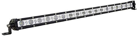 SKYWORLD Single Row LED Light Bar 20 inch 90W Flood Spot Combo Beam 12V 24V Slim Offroad Driving Fog Lights Work Lamp for 4x4 Truck Car ATV SUV Vehicle Boat Lighting, Waterproof 6000K White