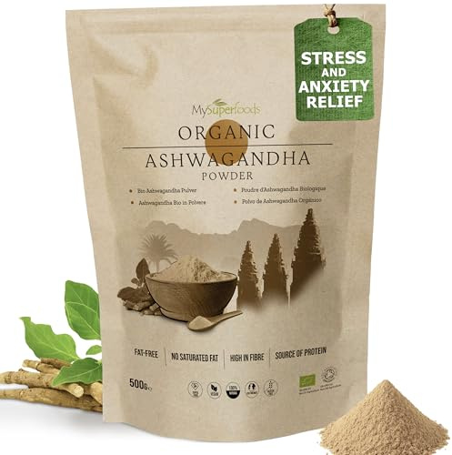 MySuperfoods Organic Ashwagandha Root 500g | Vegan | Gluten Free | Non-GMO | Superfood