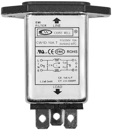 Filtro di alimentazione CENPEK Presa di alimentazione EMI Presa CW1D 10A Tipo T Monofase AC 220v