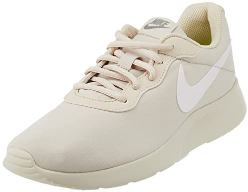 Nike Women's Tanjun Refine Sneaker, SANDDRIFT/Light Soft Pink-Volt-White, 5.5 UK