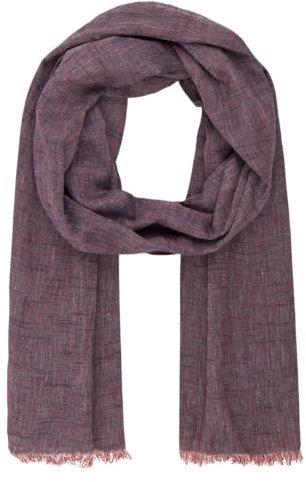 LINDENMANN Schal Herren rot Herren-Schal dünn 100% Baumwolle