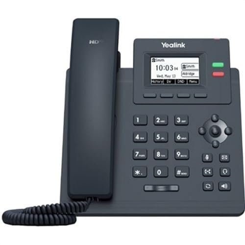 Yealink SIP-T31W IP-Telefon – Business-Telefon mit 2,3-Zoll-Display, WLAN-Unterstützung, 2 SIP-Konten, HD-Sprachqualität, PoE-fähig, für professionelle Kommunikation