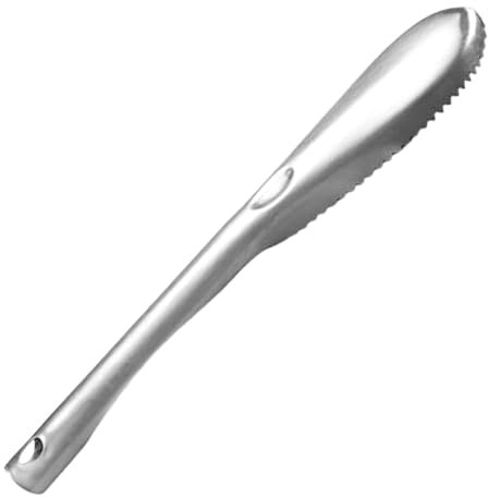 Fischschuppen-Entferner, Edelstahl, Fischentschuppe, tragbarer Fischreiniger, Fischentkalker Werkzeug, Sägezahn-Fischentschuppen-Werkzeug, Fischschuppen-Werkzeug, Fischentkalker, ergonomisch