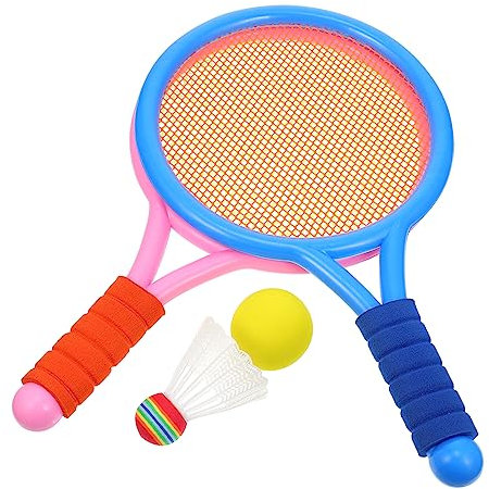PAMINGONO 1 Set Kinder Badminton Schläger Training Spielzeug Outdoor Sports Spielzeug Badminton Spielzeug