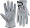 JuanYi Leather Work Gloves mens, Gardening Gloves, Slip Resistant Reinforced Palm, Comfortable Breathable Construction Gloves for Work Welding Ovening bbq Chainsaw Gardening DIY(L)