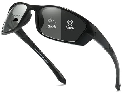 Myiaur Photochromic Running Sunglasses for Women Men Polarised UV400