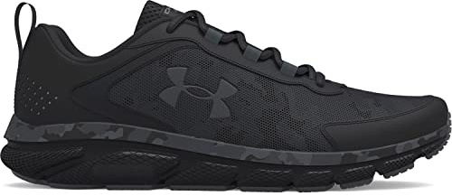 Under Armour Men's Charged Assert 9 Camo, Black/Black/Pitch Gray, 11 US