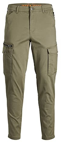 Jack&Jones JPSTACE JJDEX Tapered AKM Dusty O. Noos, Boxer Bambino Uomini, Dusty Olive, 33/30