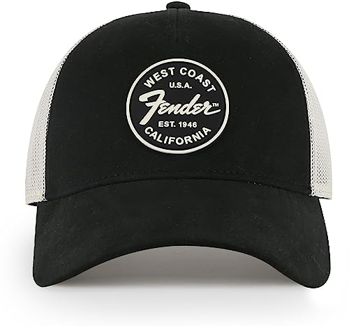 AMERICAN NEEDLE Fender Guitars Patch Unisex Sinclair Adjustable Snapback Baseball Hat (EM002A-FEND-IBLK)