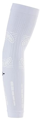 FLOKY No Strain 2pz manicotto sport biomeccanico. Tennis, padel, basket. Riduce le vibrazioni, sostiene gomito e avambraccio. Manicotto a compressione, stabilizza tendini e muscoli (Bianco, M-L)