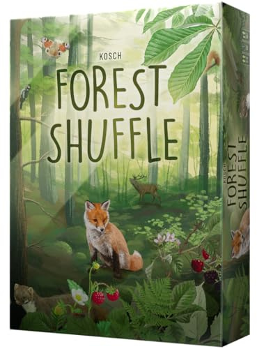 Asmodee Forest Shuffle, Juego de Mesa de Estrategia y Creación de Ecosistemas Forestales para Familias y Adultos, Gestiona tu Propio Bosque con Fauna y Flora, 10+ Años, 2-5 Jugadores, 60 Min, Español