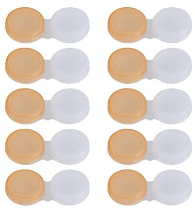 MYSUNBAR Contact Lens Case Pack of 10. Annual Supply. One Year Supply. Protect your eyes by changing your contact lens case monthly, multicoloured, Pocket organiser