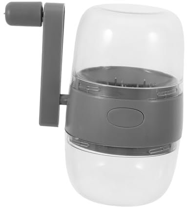 CHICAMPERA Frantoio Strumento Per Sbucciare L'aglio Tritatutto Manuale a Mano e Macinazione Dell'aglio Dado Manuale Agitatore Di Aglio Trita Noci Manuale Macina Noci Plastica Grey