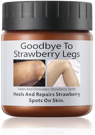 AOPEIBOTO Strawberry Legs Treatment, Skin Smoothing Cream for Chicken Skin Treatment, Fades And Eliminates Strawberry Spots, Exfoliating, Moisturizing, 4.21fl.oz/120g