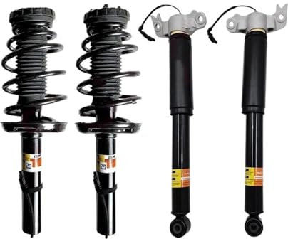 SQOFJGIGN Ammortizzatori Auto 4 Pezzi Gruppo Montante Anteriore + Ammortizzatori Posteriori per Cadillac XTS con Motore Elettrico 2013-2019 15815523 19300063 19302782 20903682 Sospensione Pneumatica
