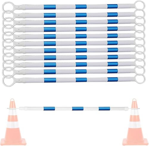 HGOuhK Conos de tráfico Cono de tráfico retráctil de 12 Piezas, con fijación de Cono de plástico y película Reflectante